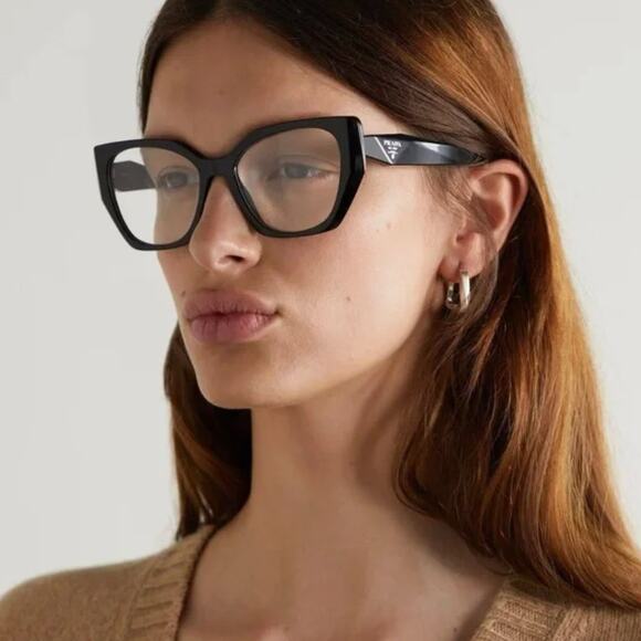 Copied - NEW Prada PR18WV Eyeglass Frames in Caramel Brown - Picture 1 of 6